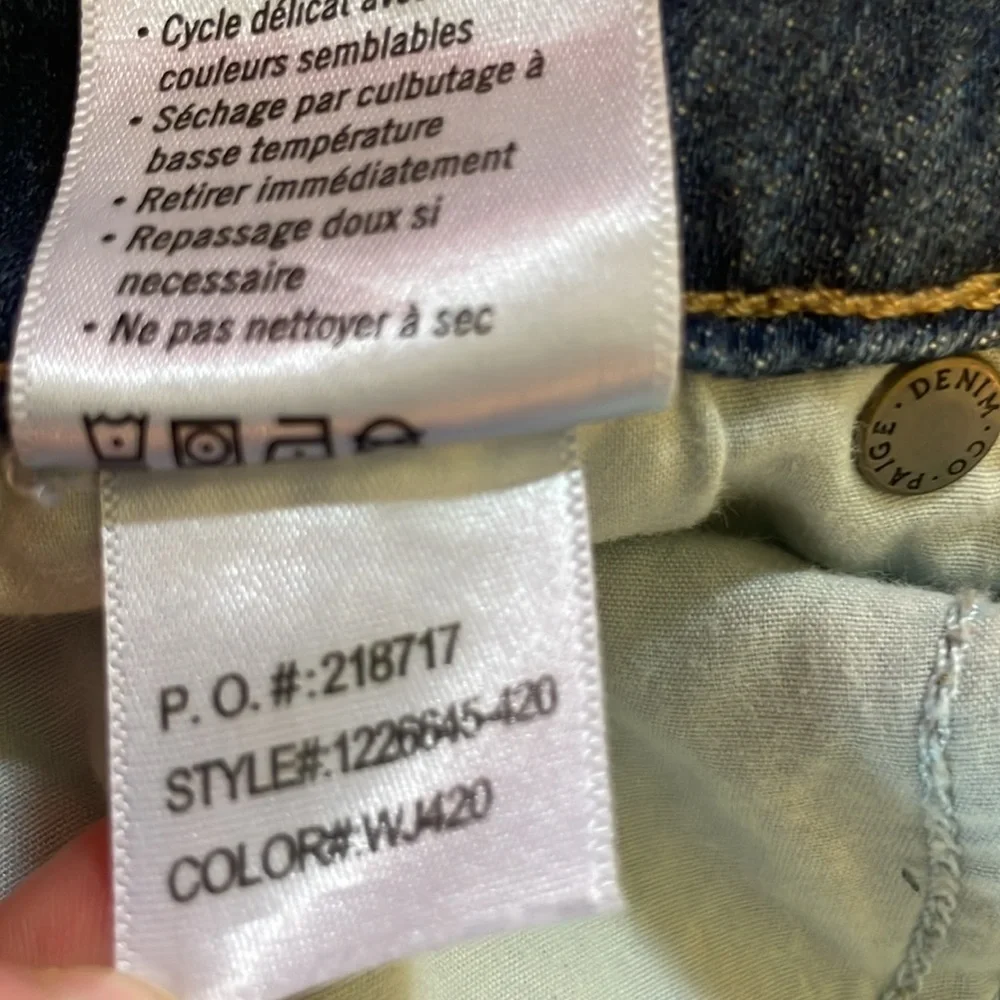 Paige Distressed Denim Shorts - Picture 10 of 10